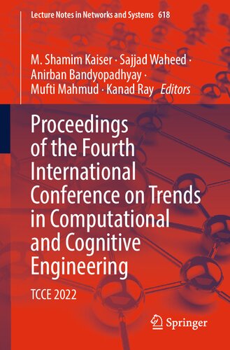 Proceedings Of The Fourth International Conference On Trends In Computational And Cognitive Engineering Tcce 2022 M Shamim Kaiser