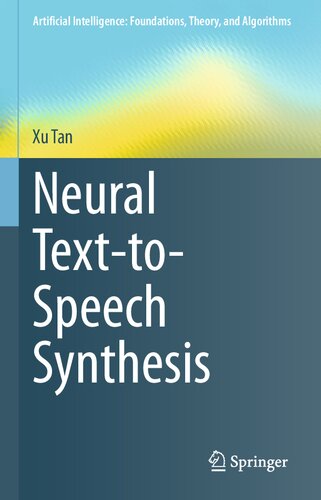 Neural Texttospeech Synthesis Xu Ta