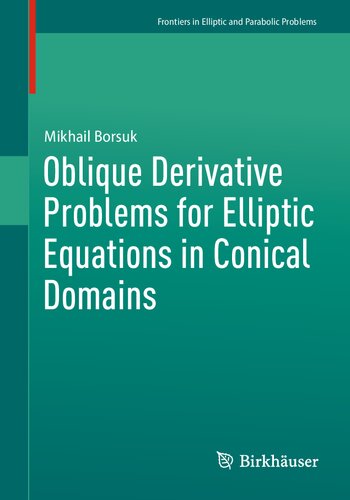 Oblique Derivative Problems For Elliptic Equations In Conical Domains Mikhail Borsuk