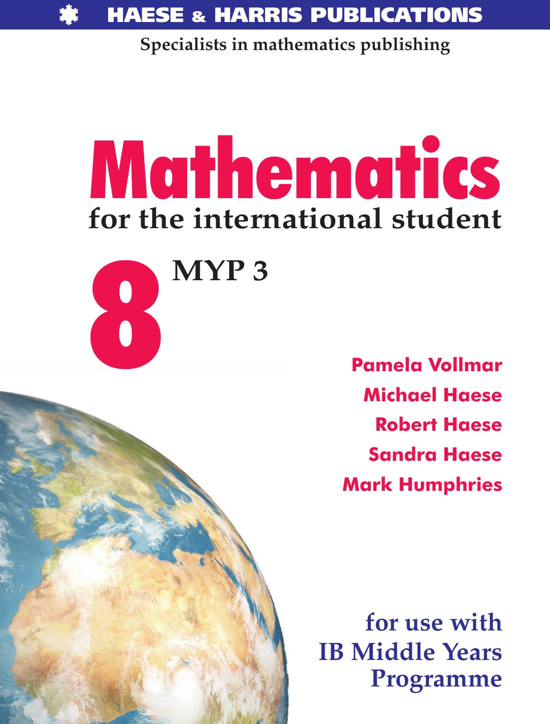 Mathematics For The International Student 8 Reprinted Pamela Vollmar