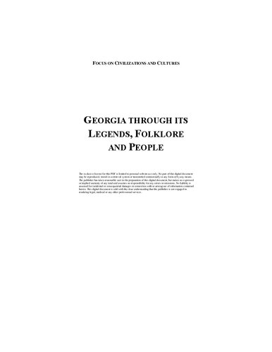 Georgia Through Its Legends Folklore And People Michael Berman Ketevan Kalandadze George Kuparadze Manana Rusieshvili