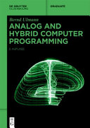 Analog And Hybrid Computer Programming 2nd Edition 2nd Bernd Ulmann