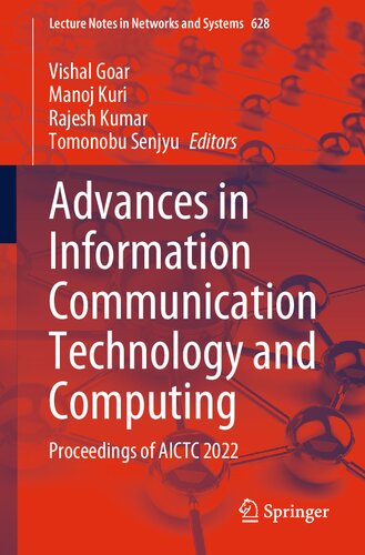 Advances In Information Communication Technology And Computing Proceedings Of Aictc 2022 Vishal Goar