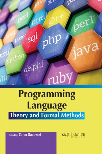 Programming Language Theory And Formal Methods Zoran Gacovski