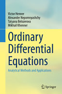 Ordinary Differential Equations Analytical Methods And Applications Victor Henner