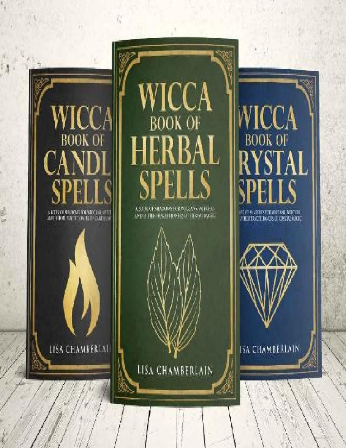 Wicca Spellbook Starter Kit A Book Of Candle Crystal And Herbal Spells Lisa Chamberlain
