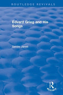 Edvard Grieg And His Songs 1st Edition Sandra Jarrett