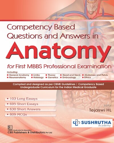 Competency Based Questions And Answers In Anatomy For First Mbbs Professional Examination Pb 2022 Sushrutha Academy