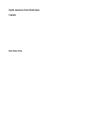 North Americans News Headlines Today 2023th Edition Cbc And Fox News