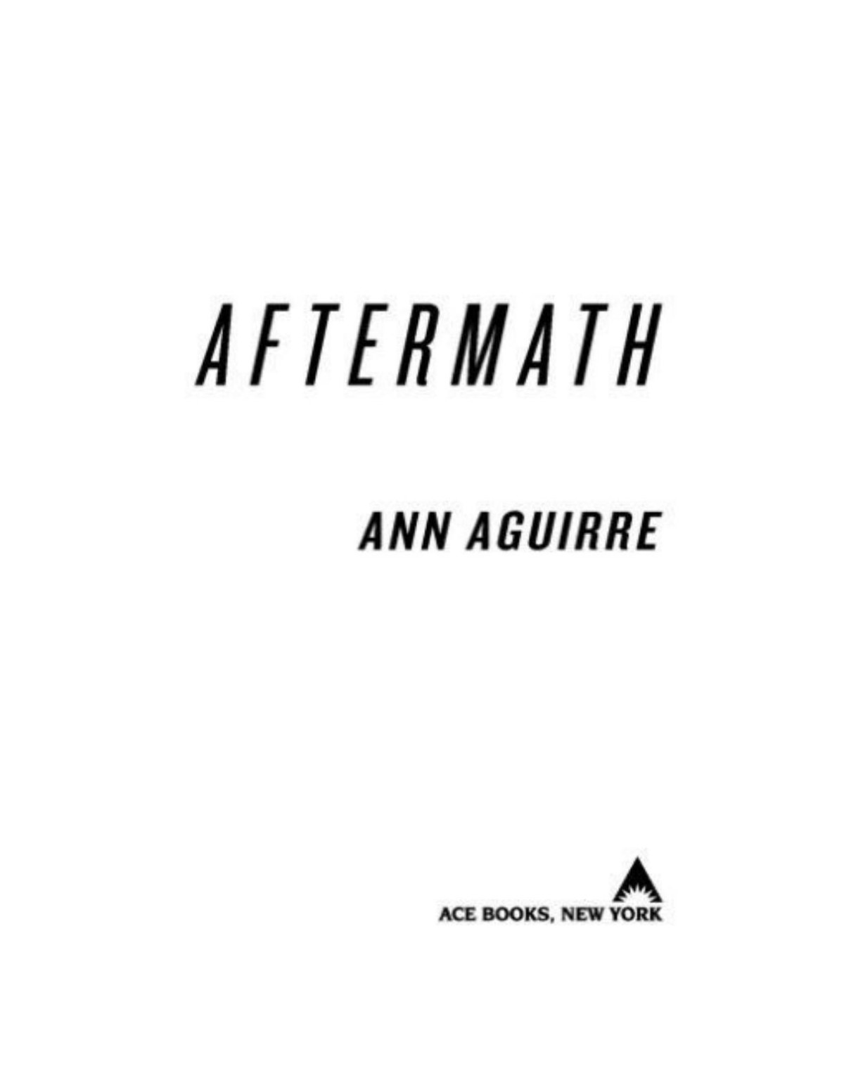 Aftermath Sirantha Jax Series Book 5 Ann Aguirre