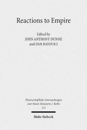 Reactions To Empire Sacred Texts In Their Sociopolitical Contexts Dan Batovici