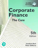 Corporate Finance The Core 5th Global Edition 5thglobal Jonathan Berk