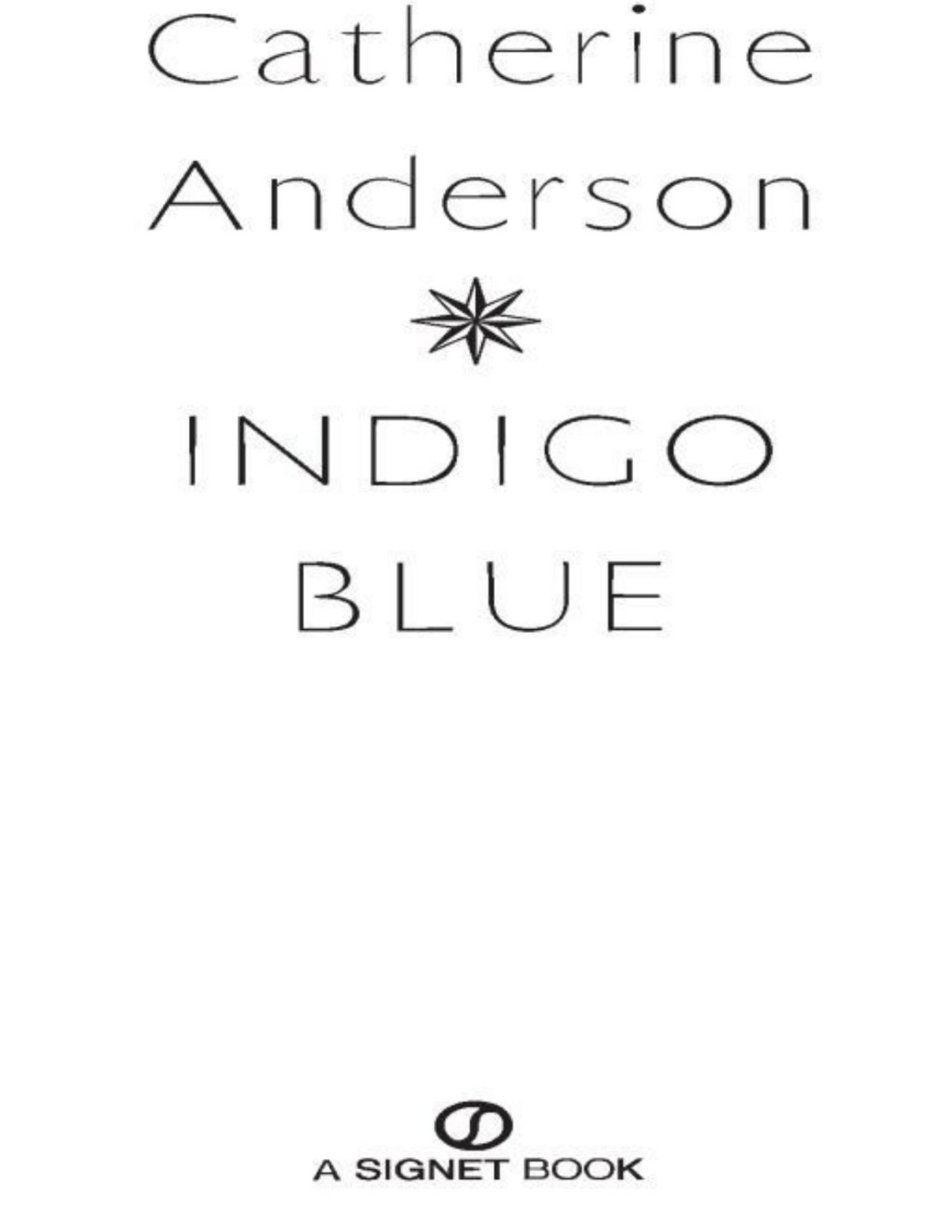 Indigo Blue Catherine Anderson