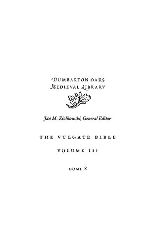 The Vulgate Bible Volume Iii The Poetical Books Douayrheims Translation Bilingual Swift Edgar Editor