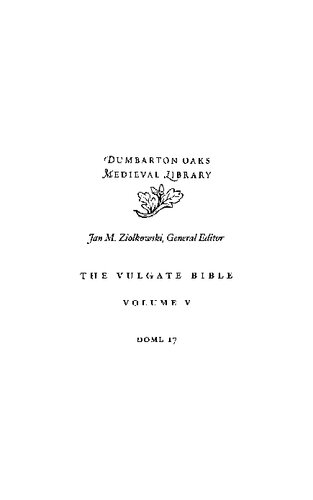 Vulgate Bible Volume V The Minor Prophetical Books And Maccabees The Minor Prophetical Books And Maccabees Douayrheims Translation Bilingual Angela M Kinney