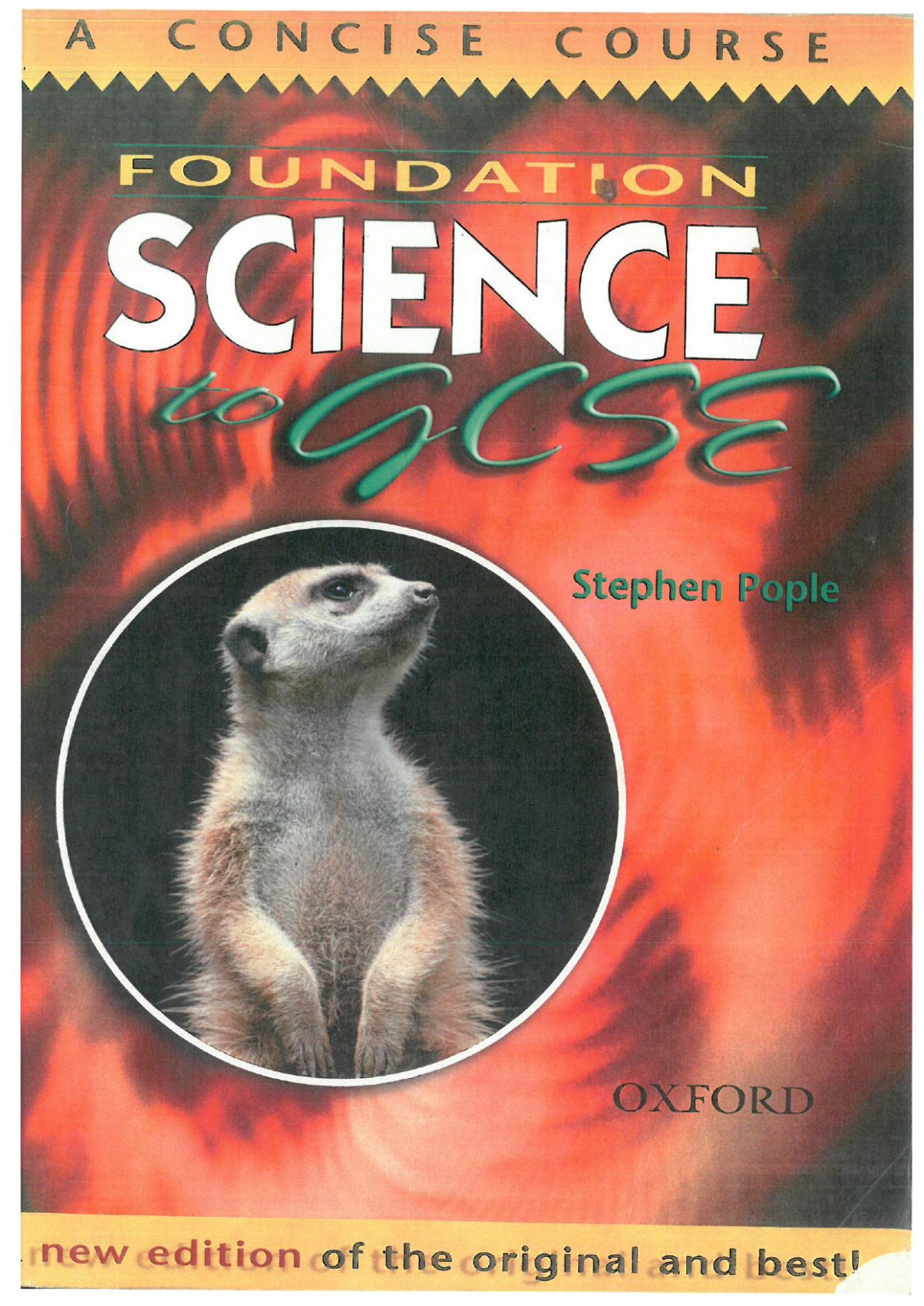 Foundation Science To Gcse A Concise Course Stephen Pople