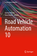 Road Vehicle Automation 10 Gereon Meyer Sven Beiker Eds