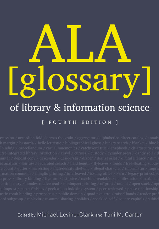 Ala Glossary Of Library And Information Science Michael Levineclark