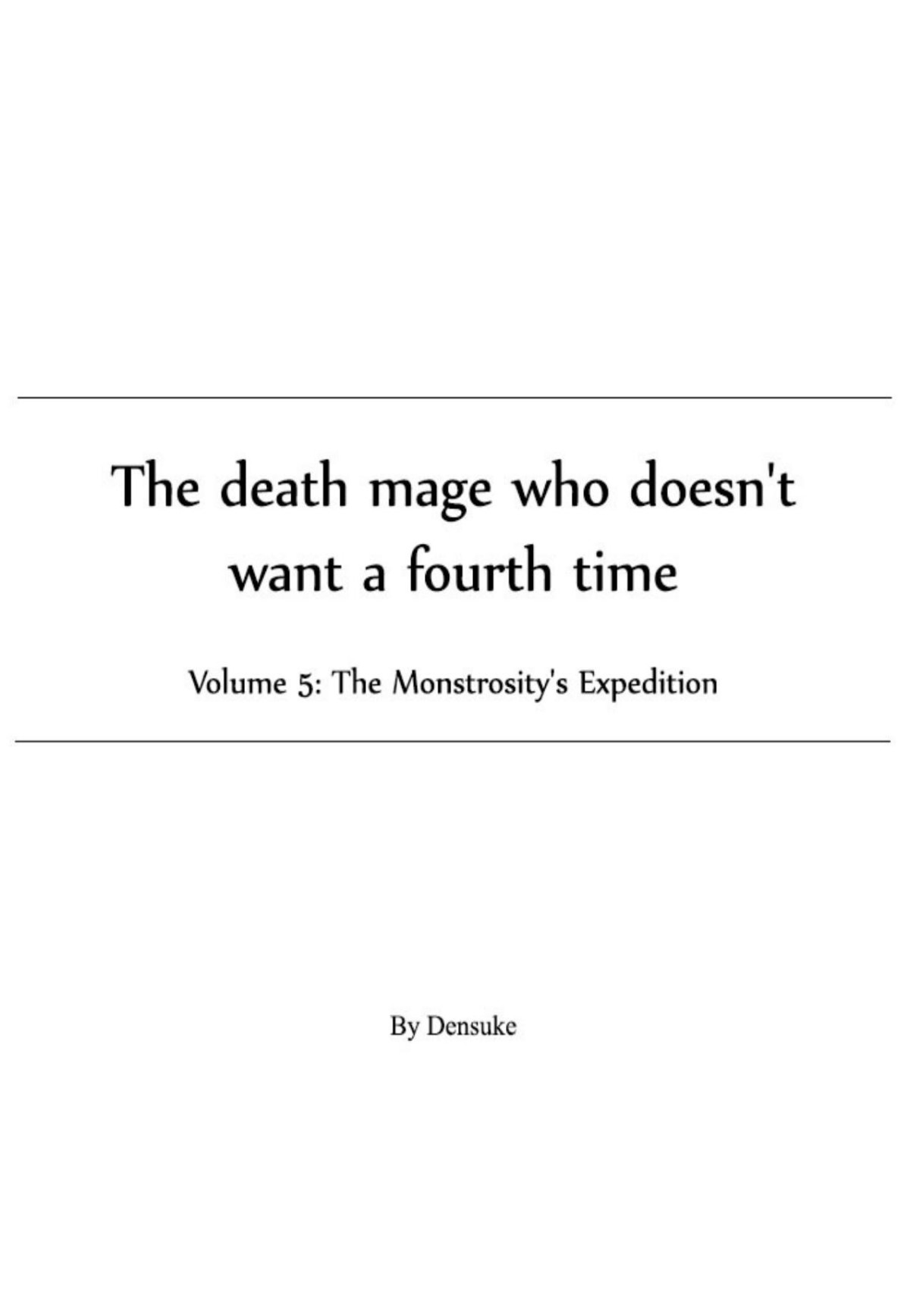 Death Mage Volume 5 The Monstrositys Expedition Densuke