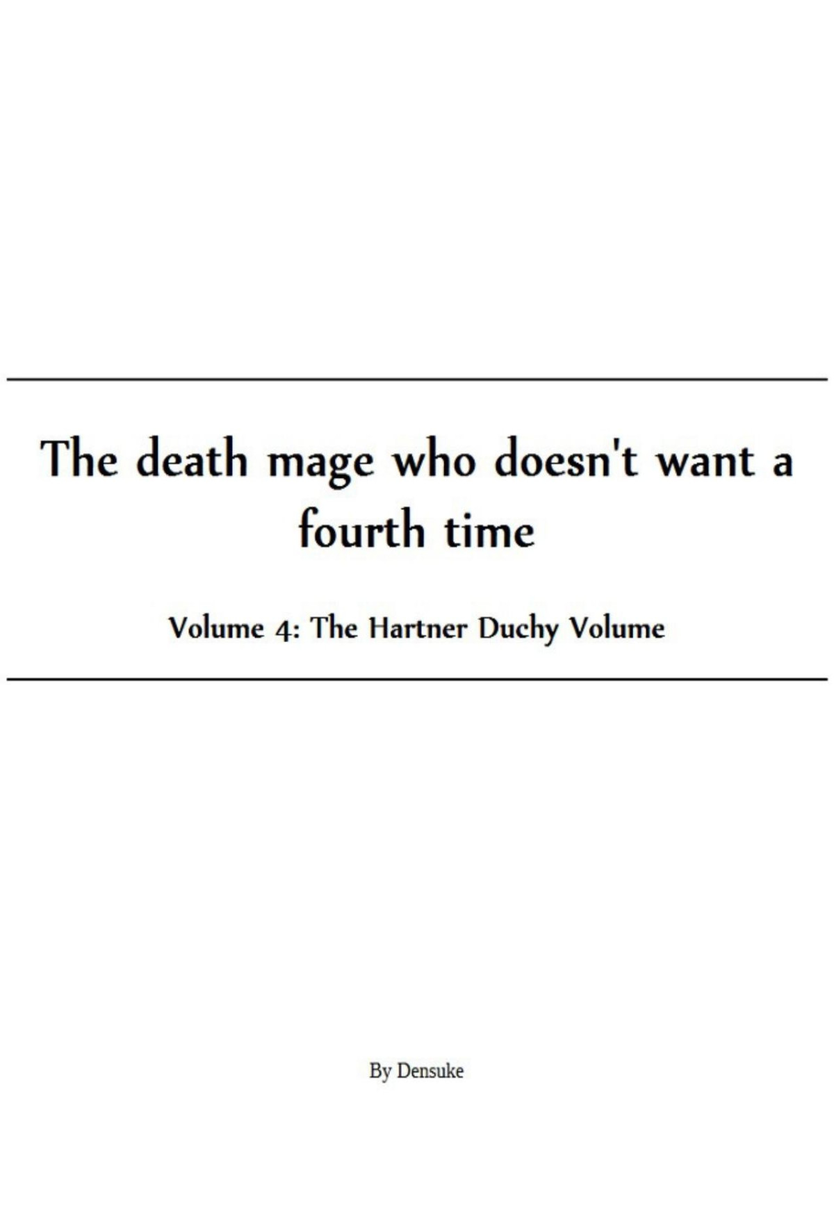 Death Mage Volume 4 The Hartner Duchy Volume Densuke
