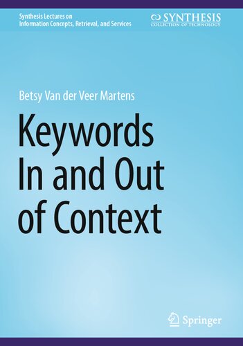 Keywords In And Out Of Context Betsy Van Der Veer Martens