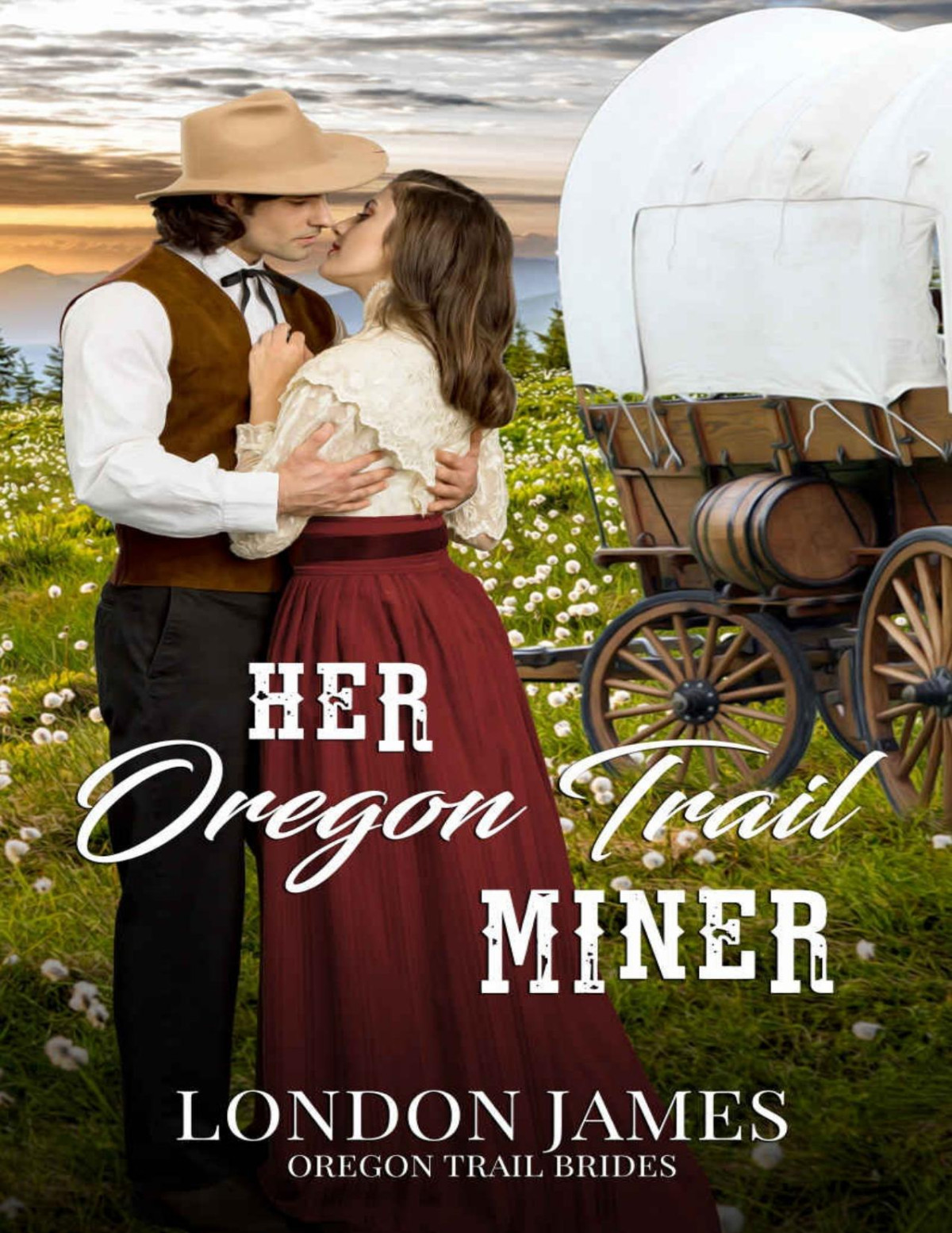 Her Oregon Trail Miner A Clean Wagon Train Western Historical Romance Book 2 Oregon Trail Brides London James