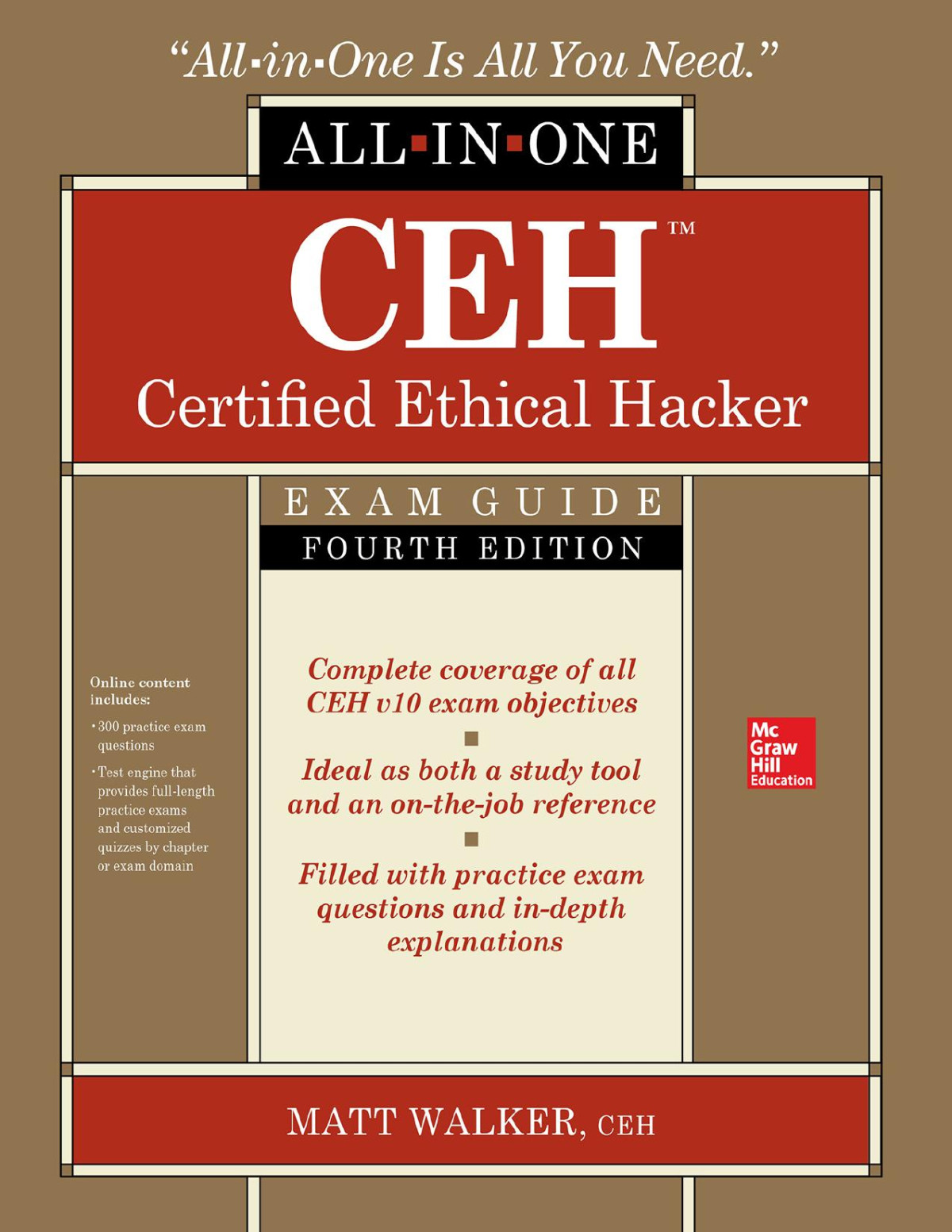 Ceh Certified Ethical Hacker Allinone Exam Guide Fourth Edition 4th Edition Matt Walker
