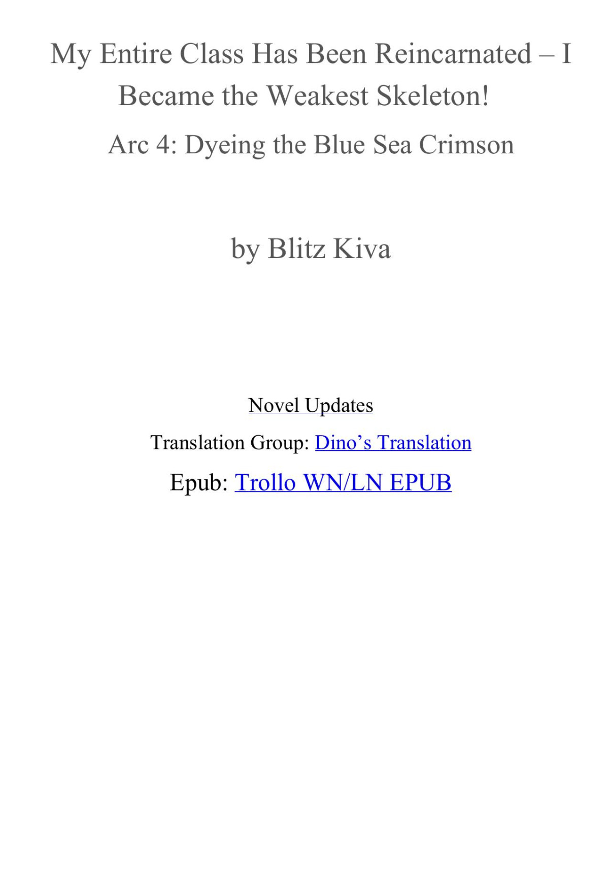 My Entire Class Has Been Reincarnated Arc 4 Blitz Kiva