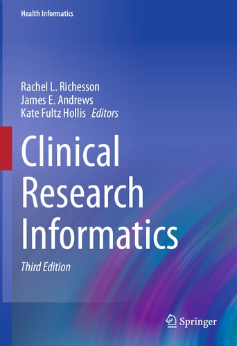 Clinical Research Informatics 3rd Rachel L Richesson Editor