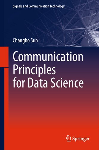 Communication Principles For Data Science Changho Suh