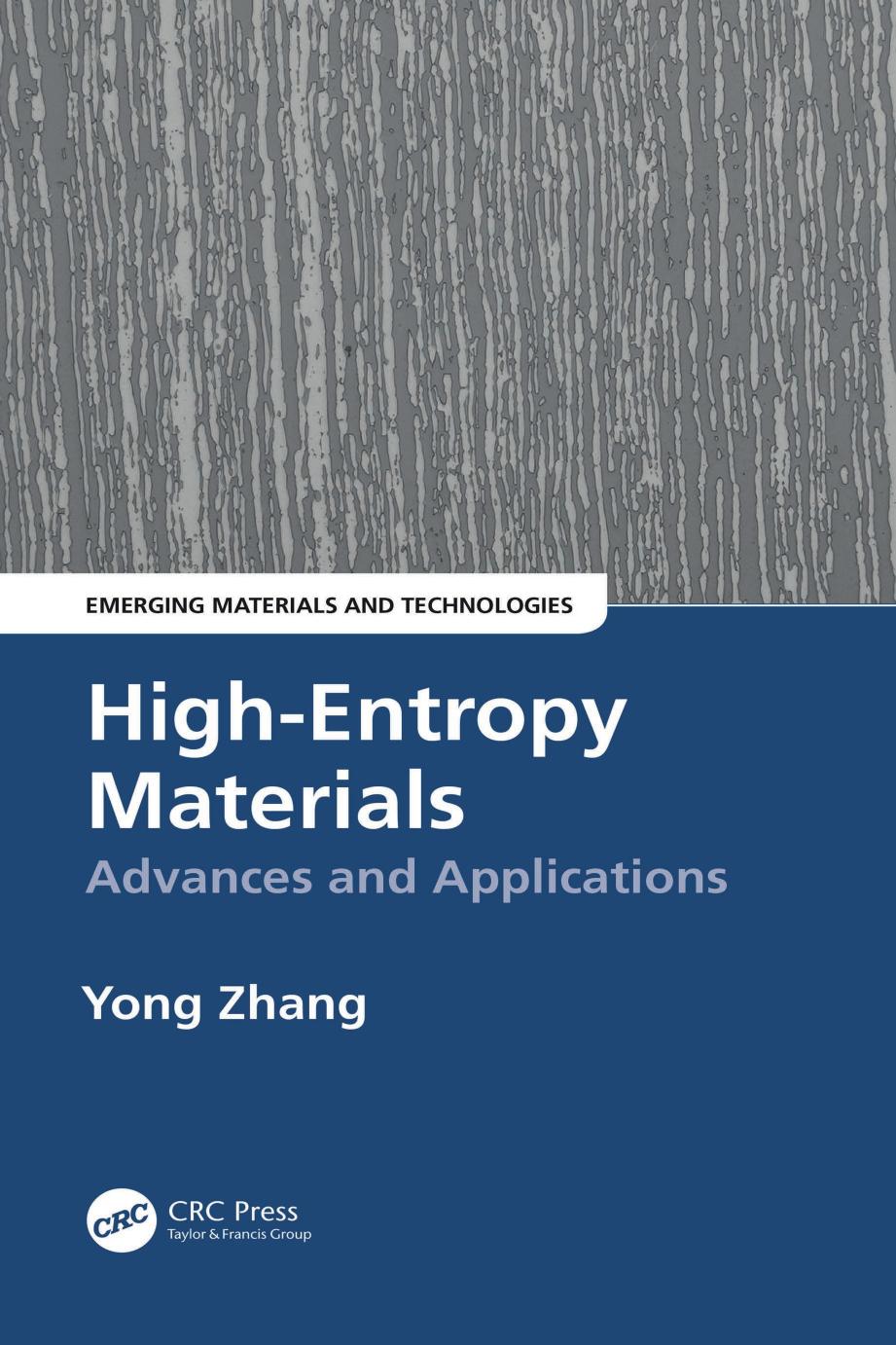 Highentropy Materials Advances And Applications Yong Zhang