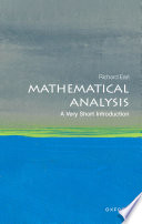 Mathematical Analysis A Very Short Introduction Richard Earl