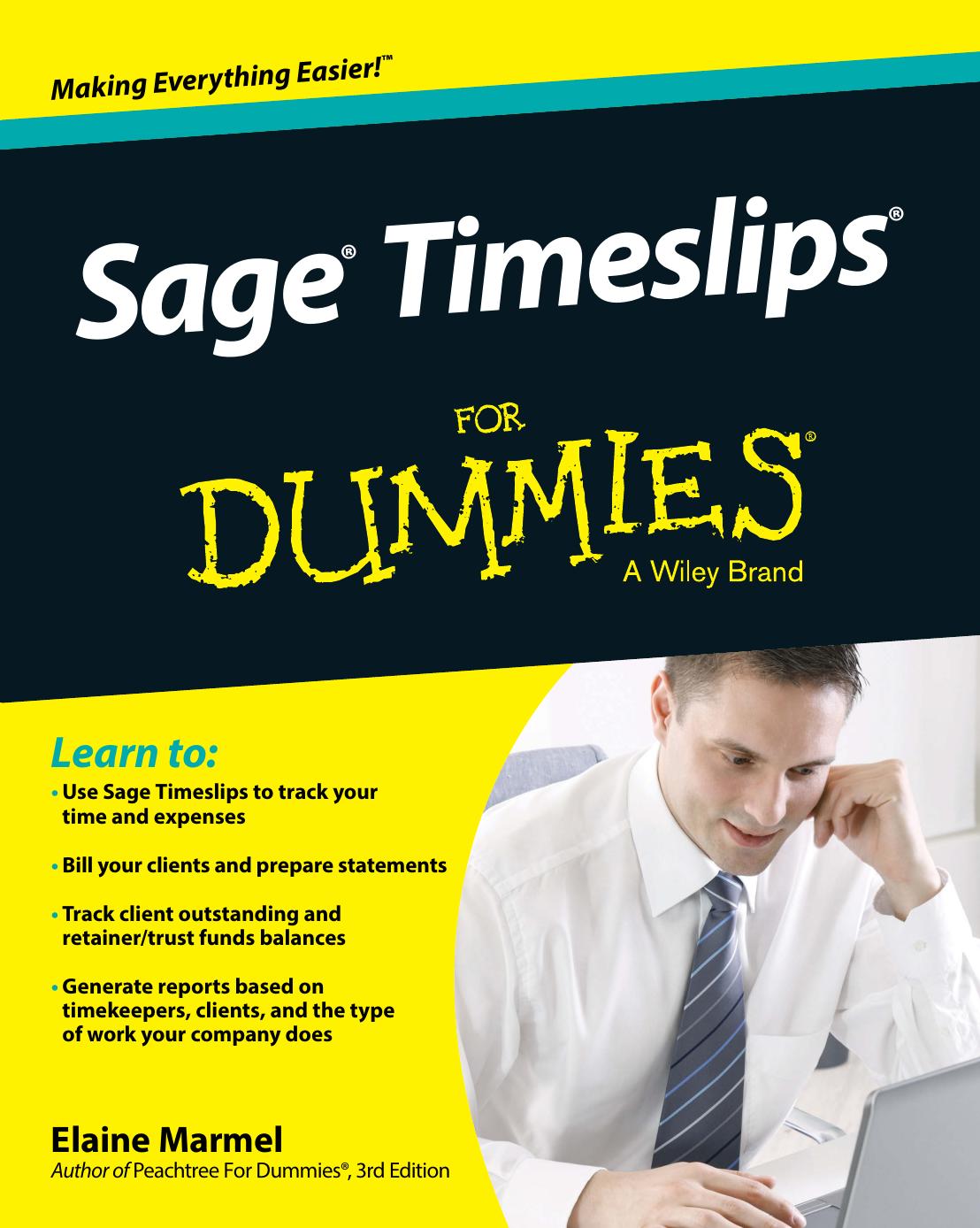 Sage Timeslips For Dummies 1st Marmel Elaine