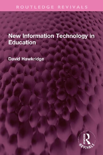 New Information Technology In Education David Hawkridge