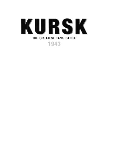 Kursk The Greatest Tank Battle Mk Barbier