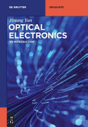 Optical Electronics An Introduction Jixiang Yan