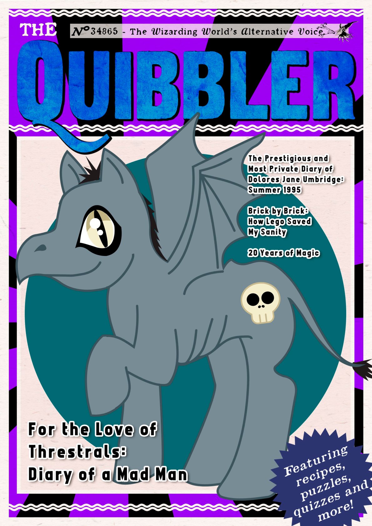 Quibbler For The Love Of Threstrals Diary Of A Mad Man Hogwarts Quibbler