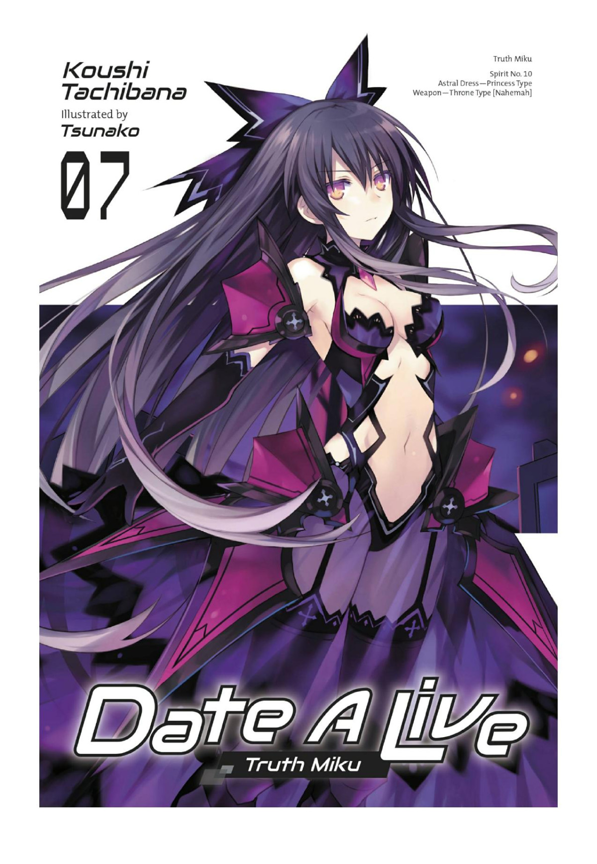 Date A Live Vol 7 Truth Miku Koushi Tachibana Tsunako
