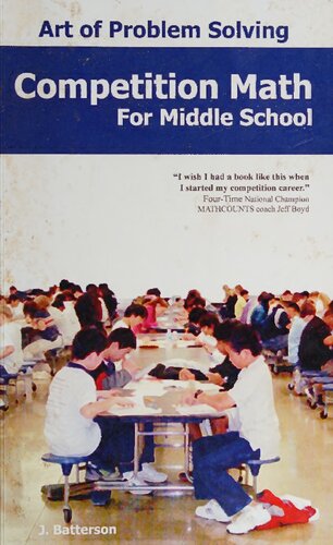 Competition Math For Middle School Later Printing Used J Batterson