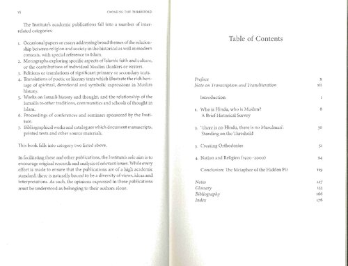 Crossing The Threshold Understanding Religious Identities In South Asia Dominiquesila Kahn
