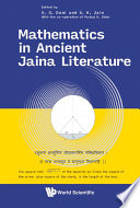 Mathematics In Ancient Jaina Literature Surender K Jain S G Dani