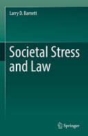 Societal Stress And Law Larry D Barnett