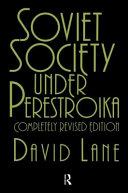 Soviet Society Under Perestroika Rev David Lane