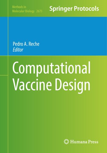 Computational Vaccine Design Pedro A Reche Editor