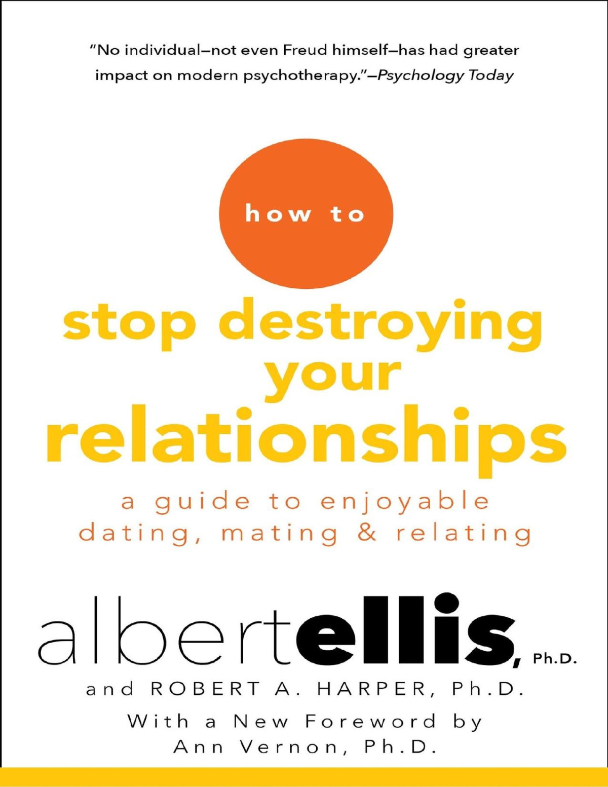 How To Stop Destroying Your Relationships Albert Ellis