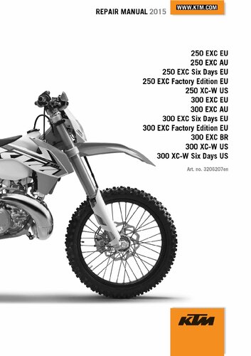 Ktm 250300 Exc Xcw Repair Manual 2015 Various