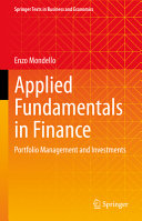 Applied Fundamentals In Finance Portfolio Management And Investments Enzo Mondello