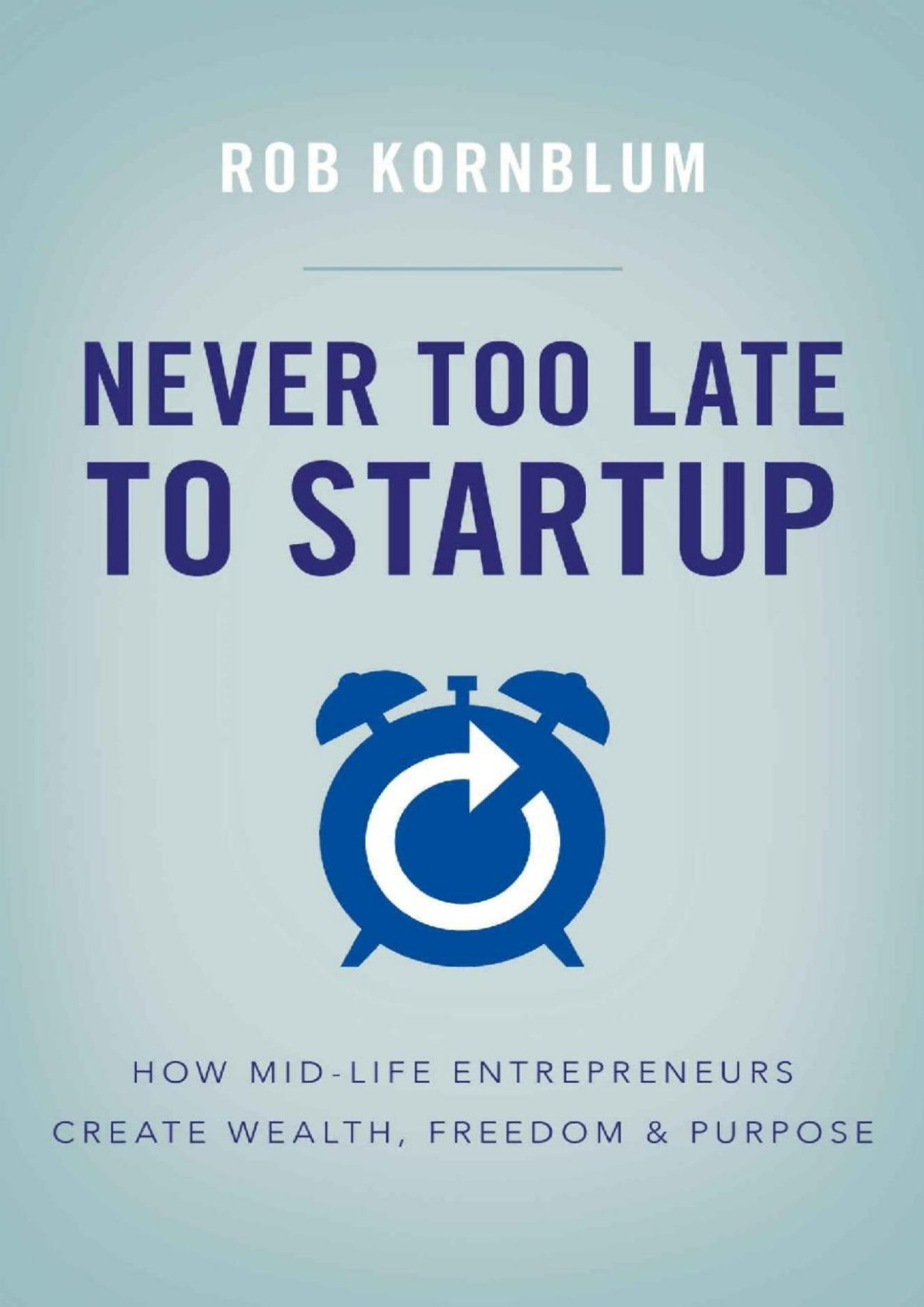 Never Too Late To Startup How Midlife Entrepreneurs Create Wealth Freedom Purpose Rob Kornblum