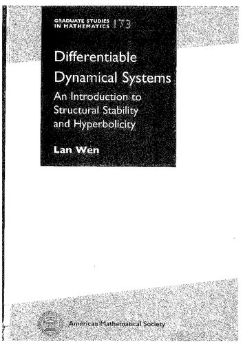 Differentiable Dynamical Systems An Introduction To Structural Stability And Hyperbolicity 1st Edition Lan Wen