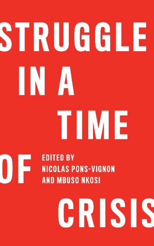 Struggle In A Time Of Crisis 1st Edition Nicolas Ponsvignon